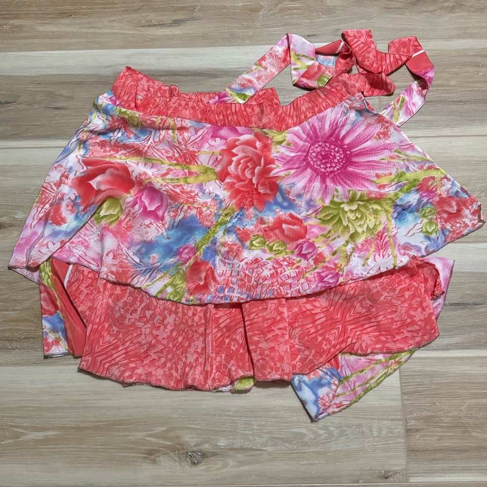 Floral pink Wrap skirt